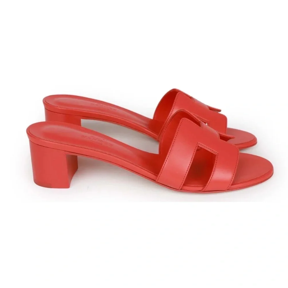 Hermès Oasis Sandals Rose Jaipur Calfskin - Picture 3 of 7